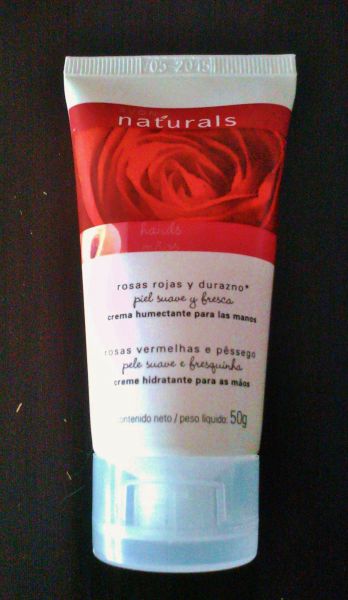 Creme Hidratante para as Mãos Rosas Vermelhas e Pêssego